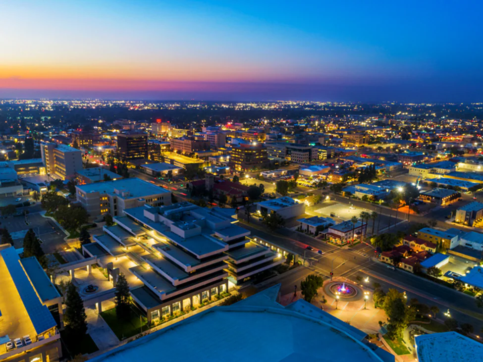 Bakersfield California aerial photo