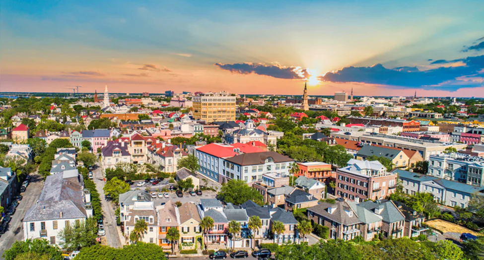 Charleston south carolina aerial photo
