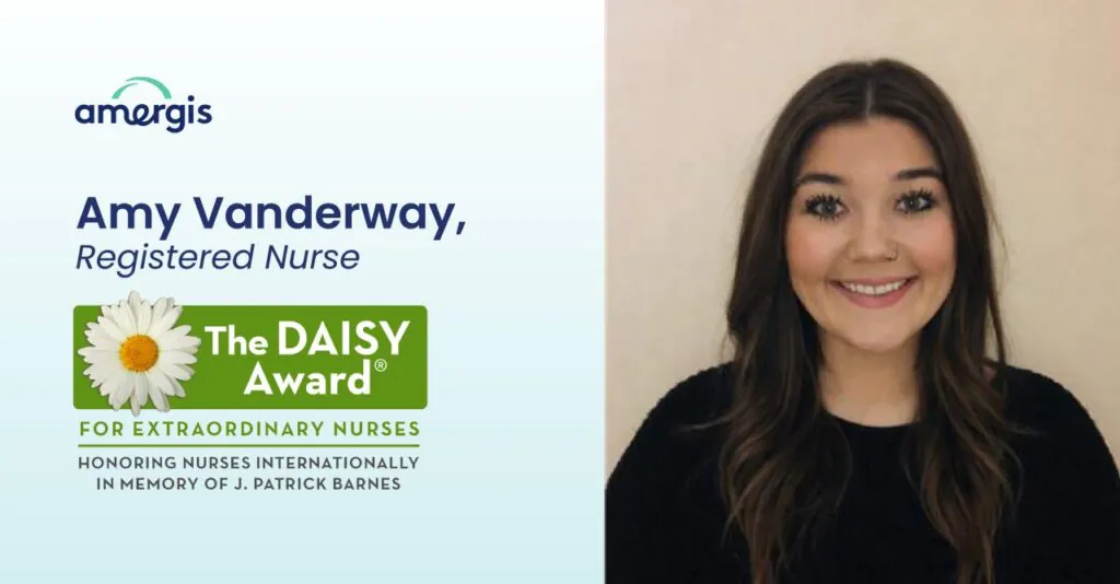 Amy Vanderway, RN is our first Daisy award winner